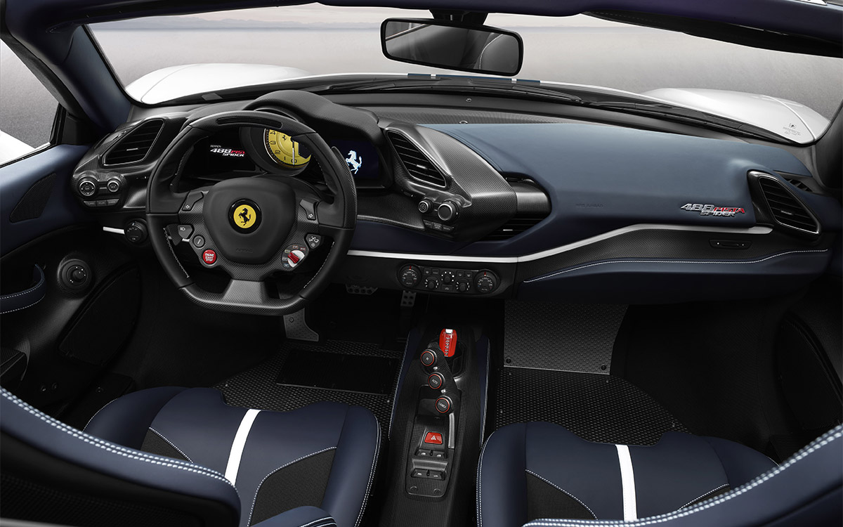 Ferrari 488 Pista Spider interior fx