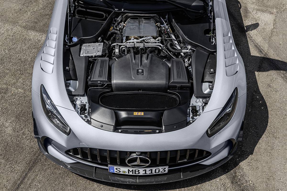 Mercedes AMG GT Black Series motor fx