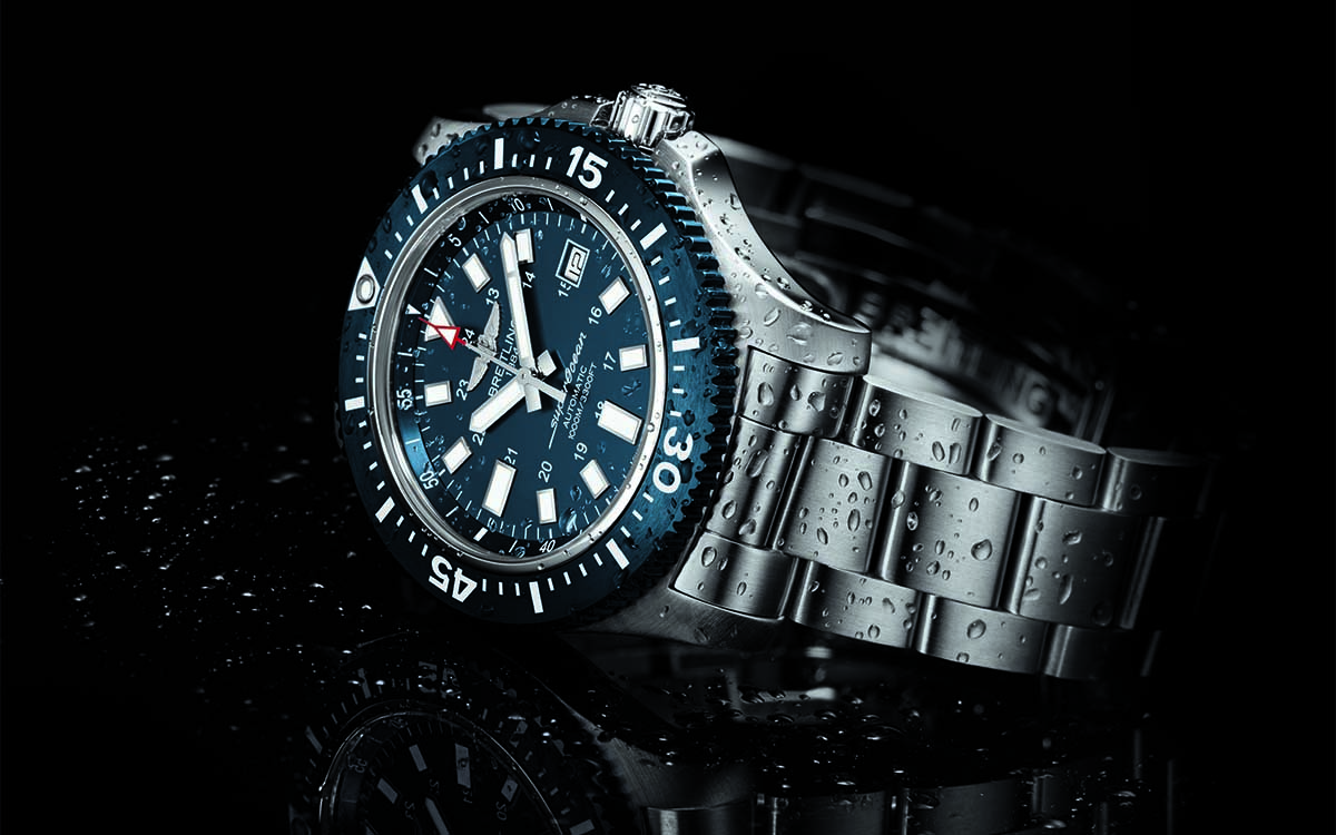 Superocean 44 Special blue dial lateral fx