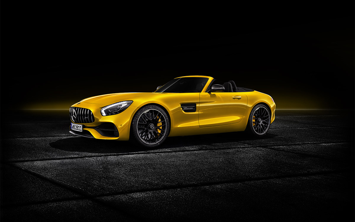 Mercedes AMG GT S Roadster lateral fx