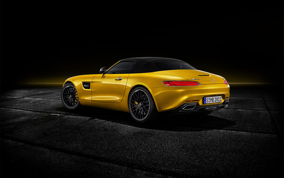 Mercedes AMG GT S Roadster trasera 2 fx