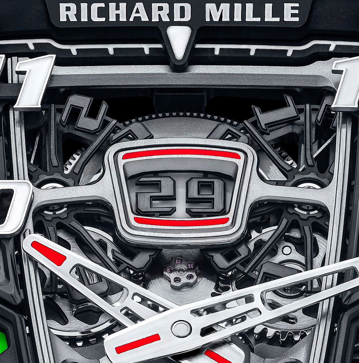Richard Mille RM 40 01 McLaren Speedtail macro agujas fx