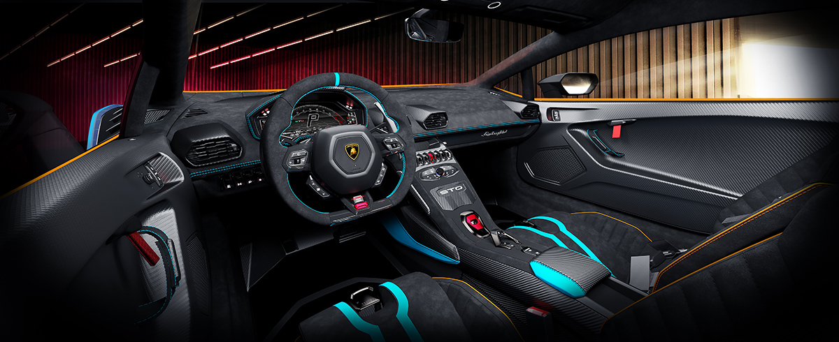 Lamborghini Huracán STO interior panoramica fx