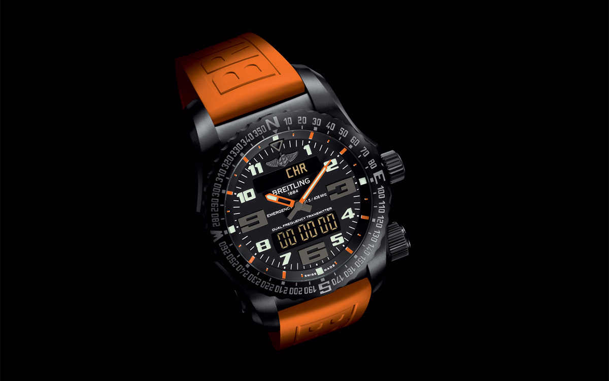 Breitling Emergency Night Mission Red fx