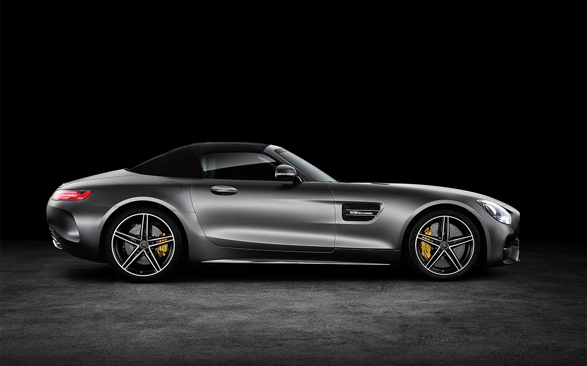 Mercedes AMG GT Roadster Lateral Techo fx