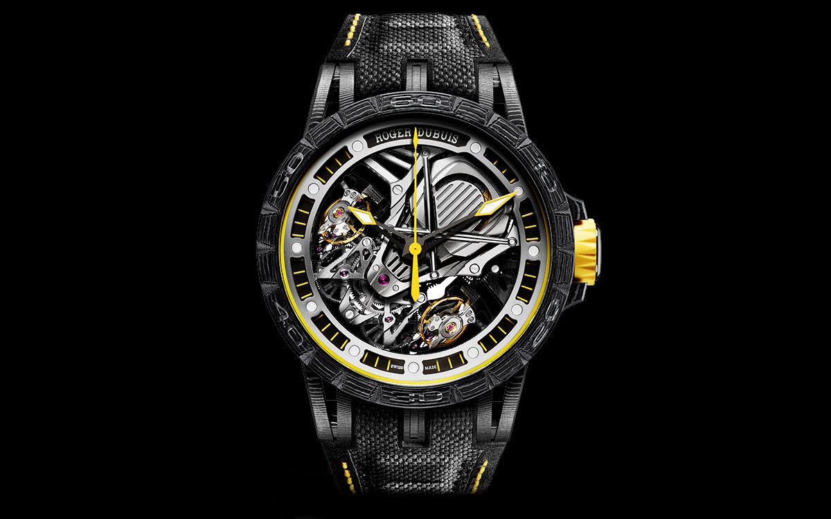 Roger Dubuis Excalibur Aventador S Yellow Frontal fxx