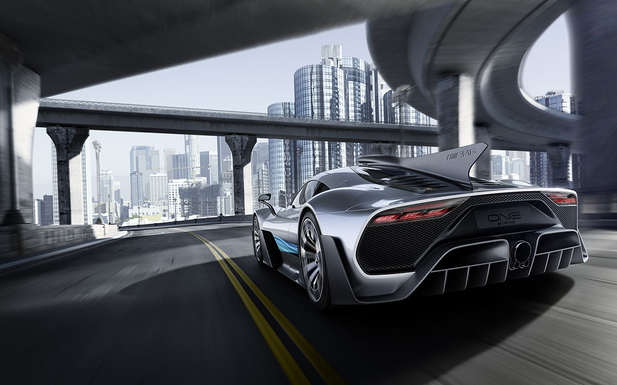 Mercedes AMG Project ONE trasera puente fx