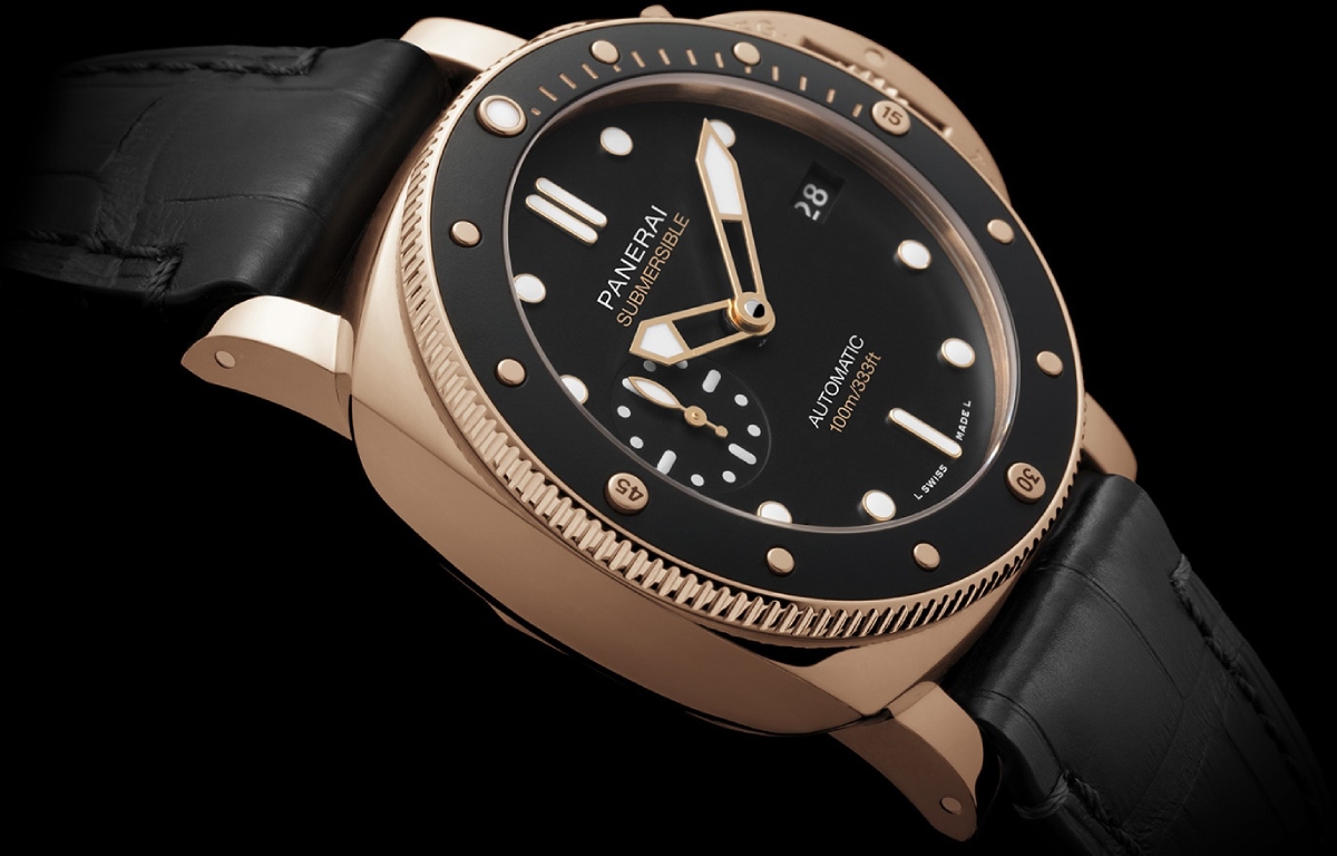 Panerai Submersible Goldtech lateral fx