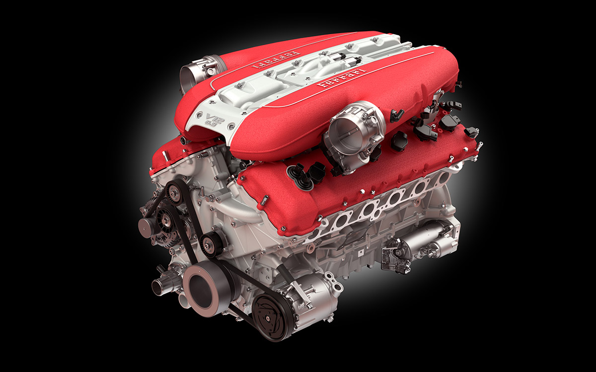 Ferrari 812 Superfast motor 2 fx