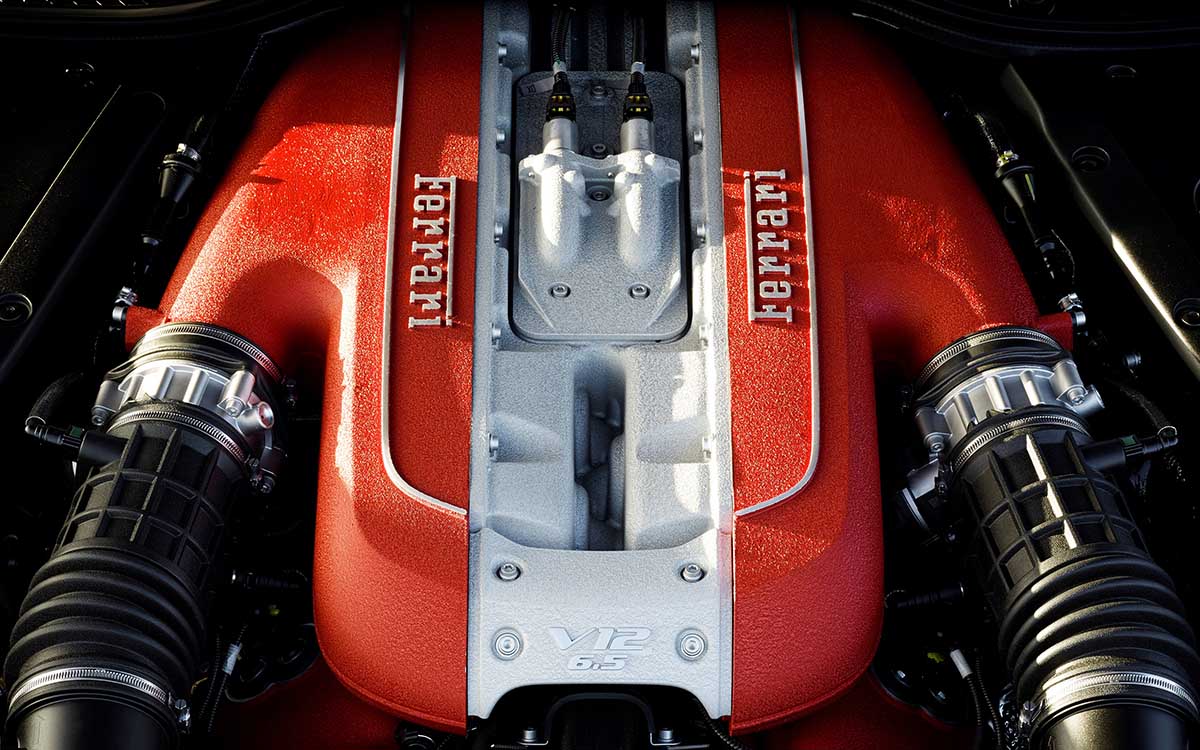 Ferrari 812 Superfast motor fx