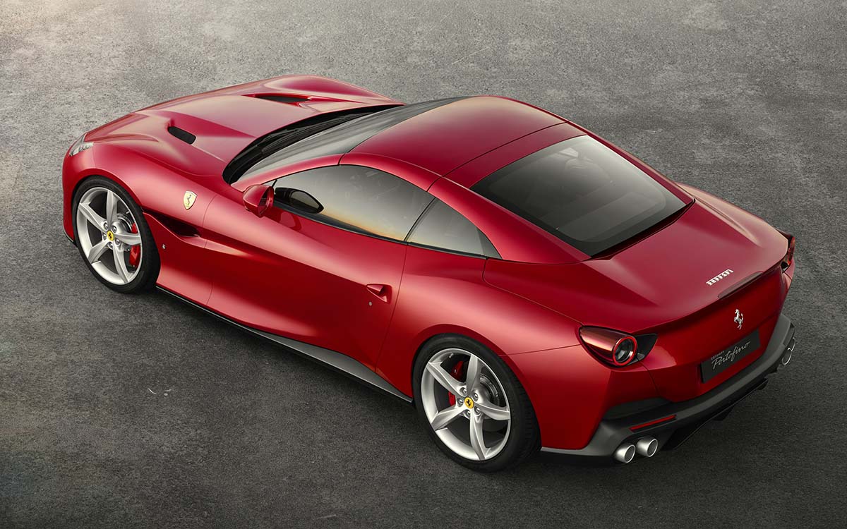 Ferrari Portofino V8 GT aerea trasera fx