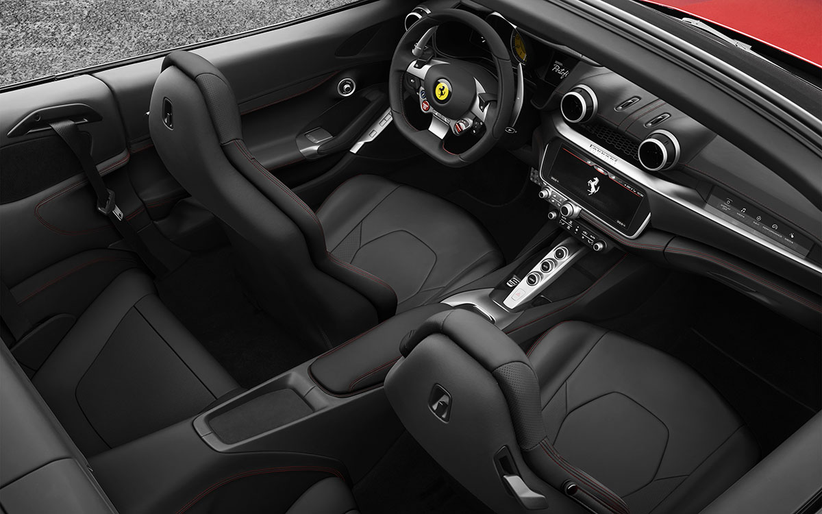 Ferrari Portofino V8 GT interior aerea fx