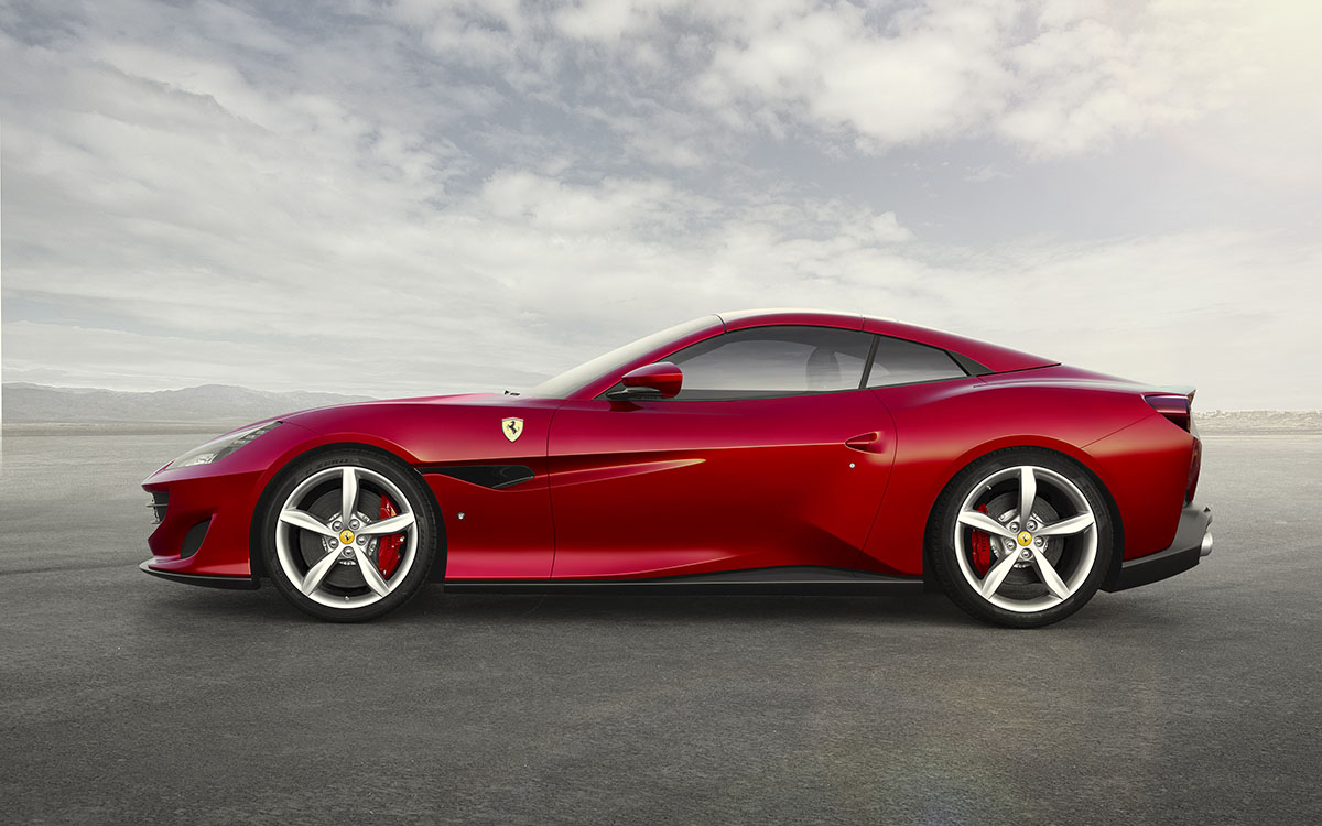Ferrari Portofino V8 GT lateral techo fx