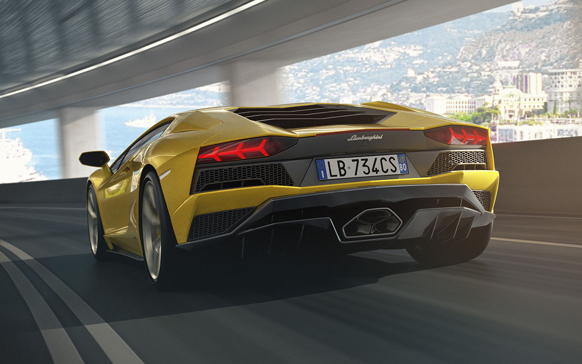 Lamborghini Aventador S Trasera Puente fx