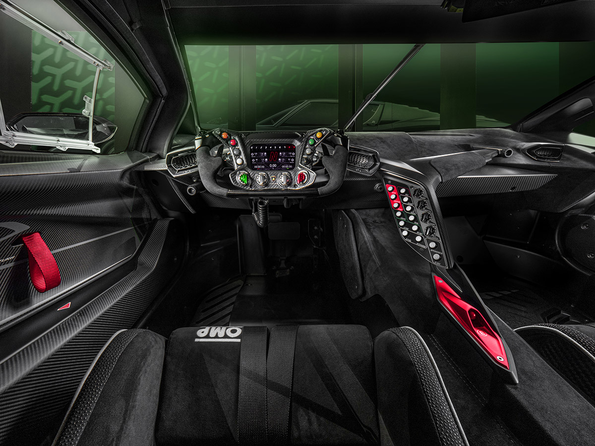 Lamborghini Essenza SCV12 interior trasera fx