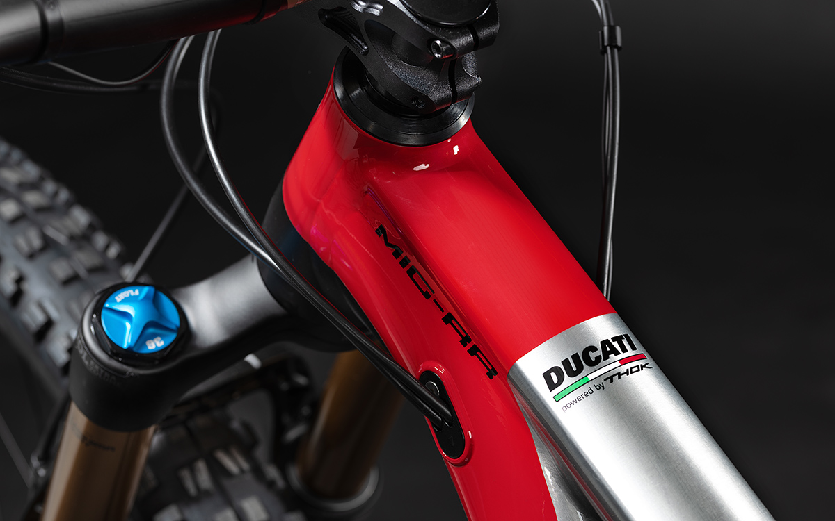 Ducati MIG RR detalle horquilla