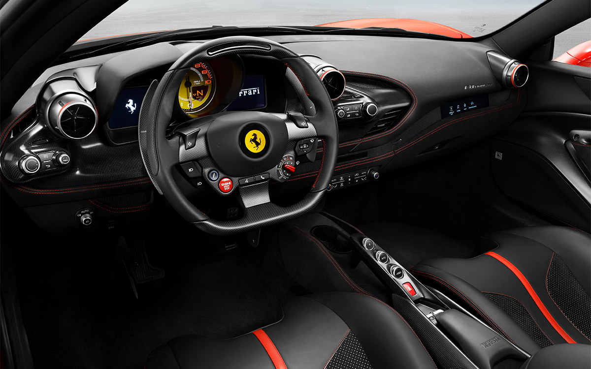 Ferrari F8 Tributo interior fx