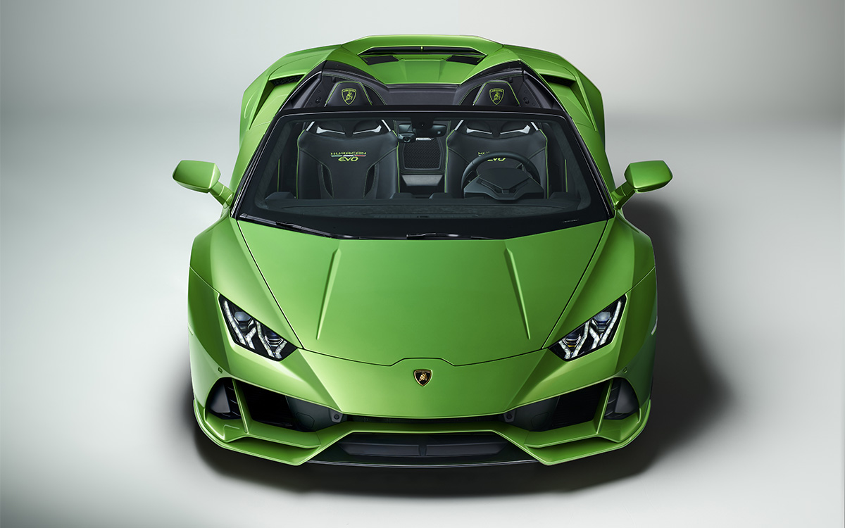 Lamborghini Huracán EVO Spyder frontal estudio fx