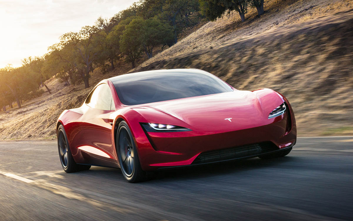 Tesla Roadster frente der fx