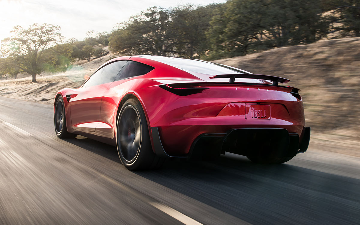 Tesla Roadster trasera izq fx