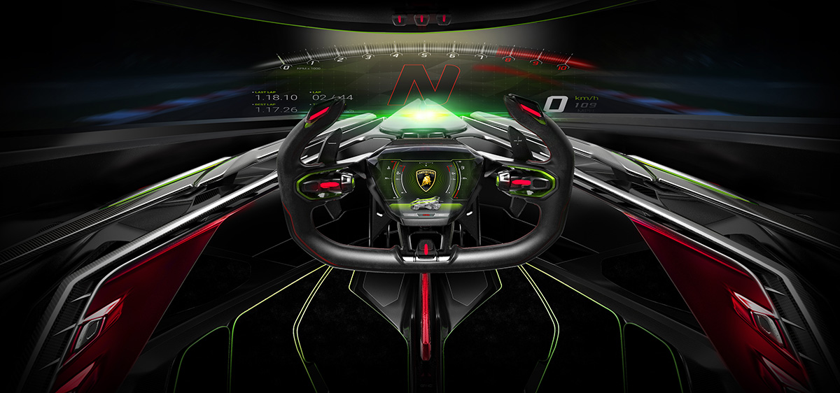 Lamborghini Lambo V12 Vision Gran Turismo cockpit fx