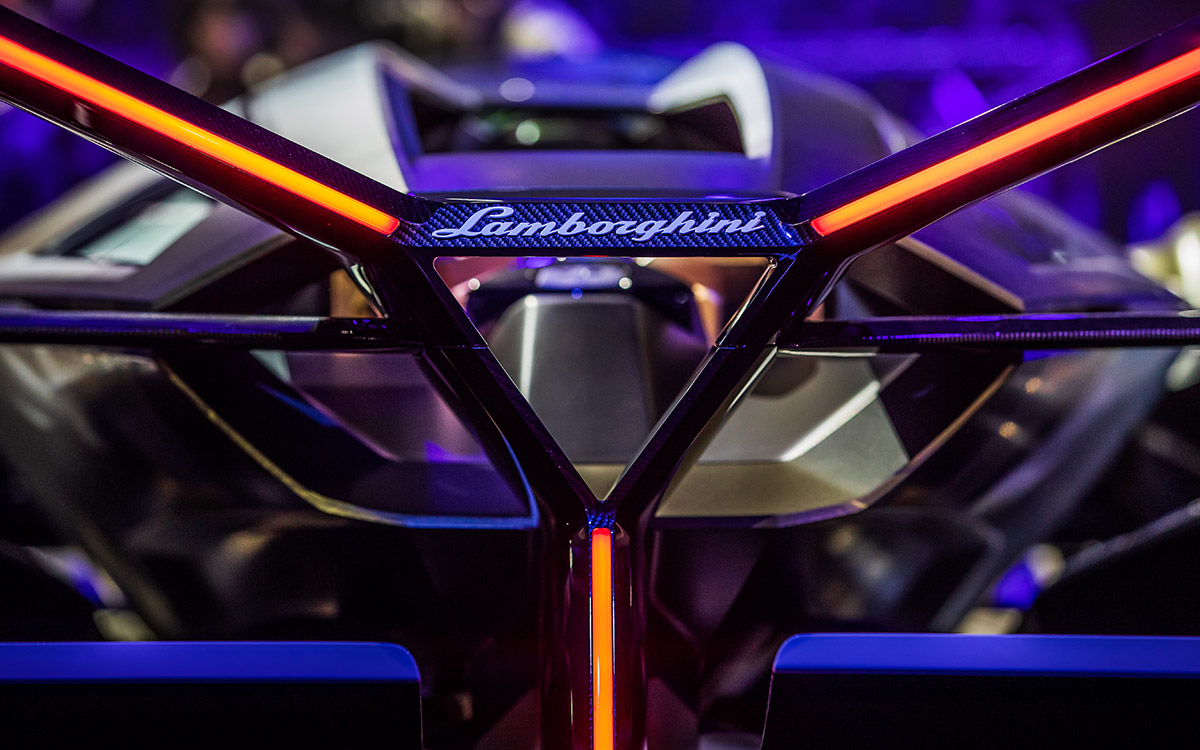 Lamborghini Lambo V12 Vision Gran Turismo detalle tras fx