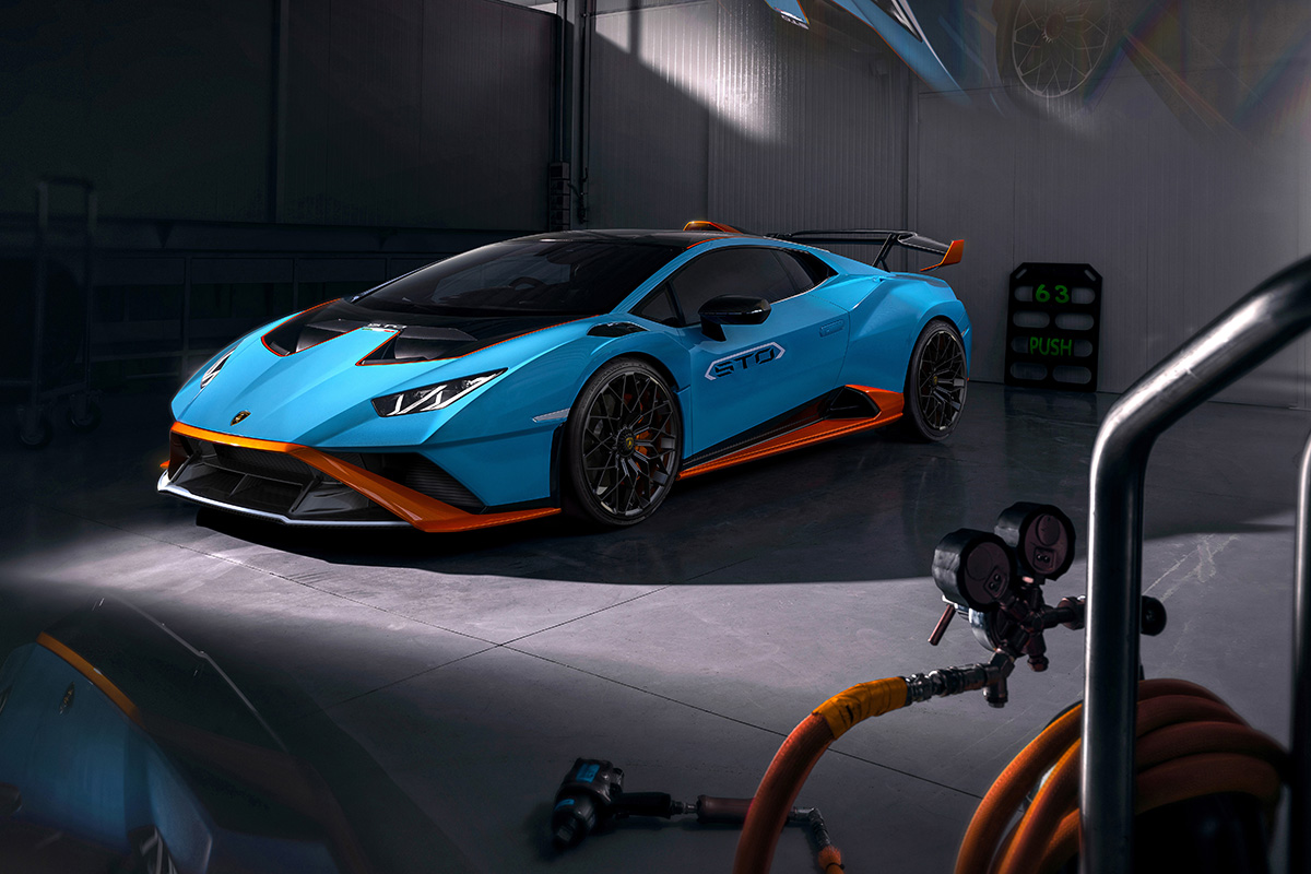 Lamborghini Huracán STO 3 4 izq garage fx