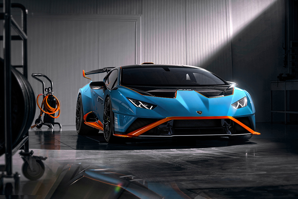 Lamborghini Huracán STO frente garage fx