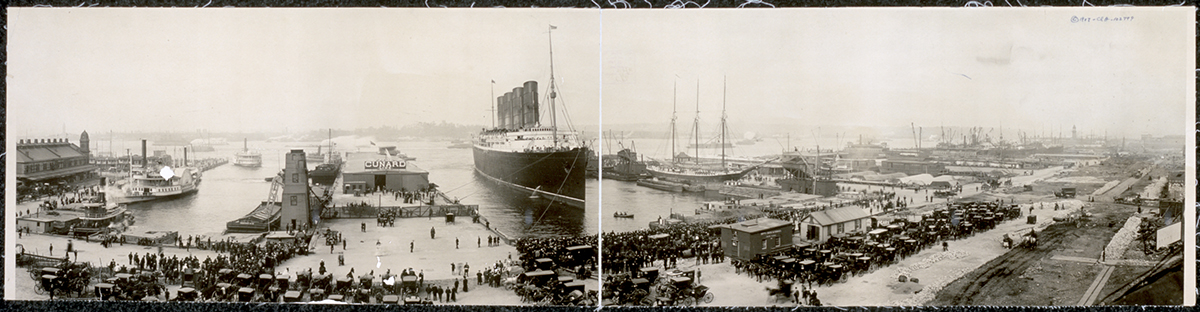 The Lusitania at end of record voyage fx