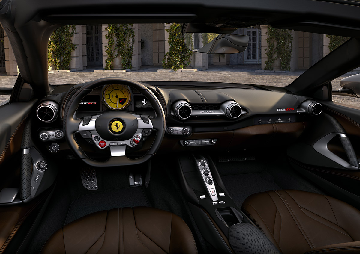 Ferrari F8 Spider interior fx