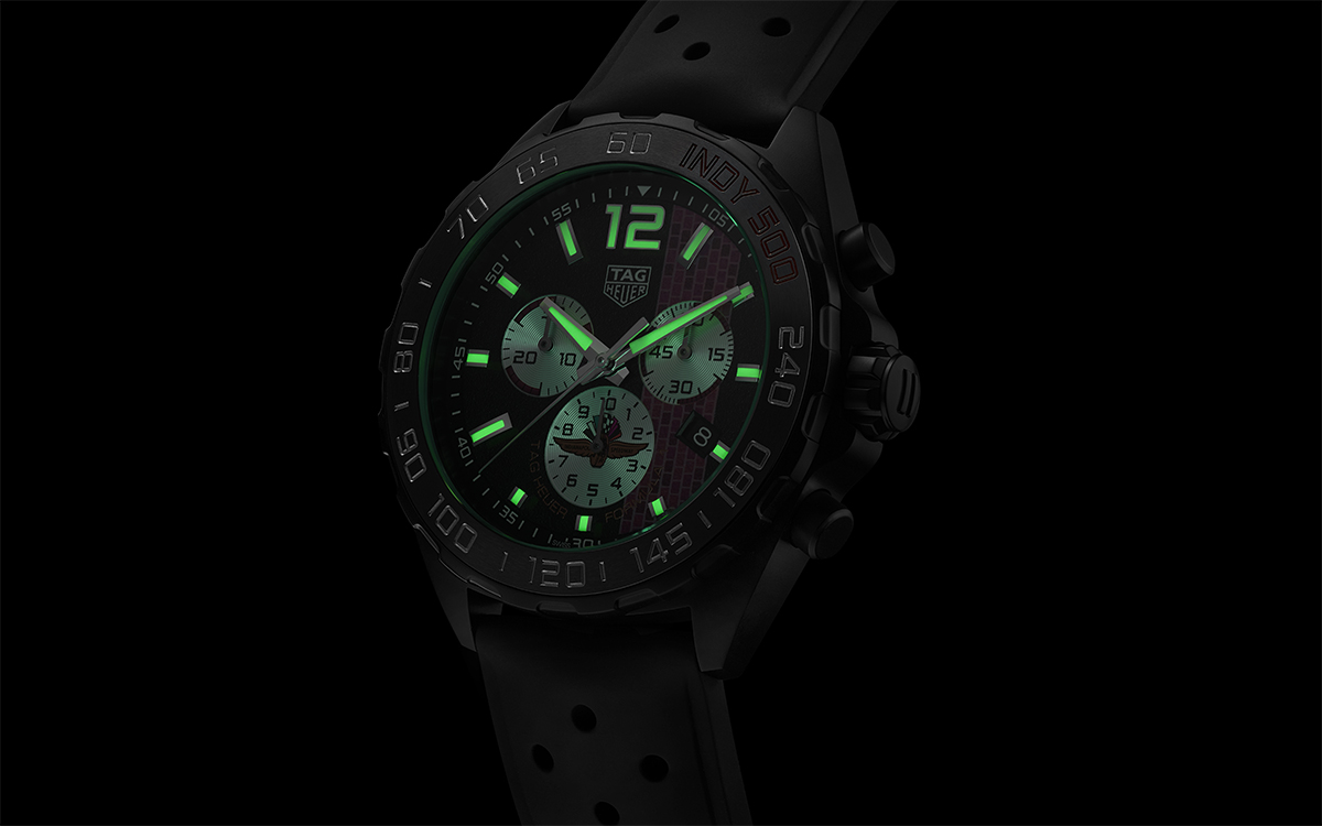 TAG Heuer F1 IndyCar 500 fluorescent fx