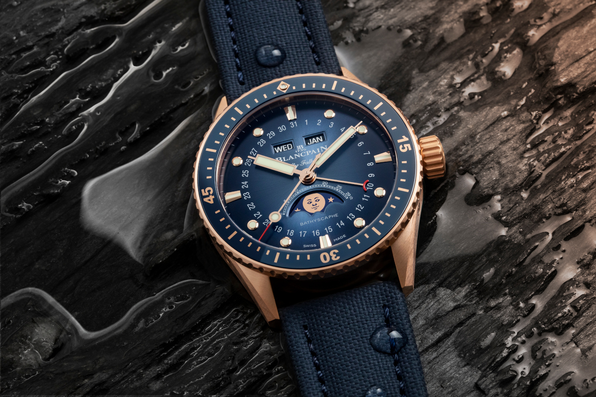 Blancpain Fifty Fathoms Bathyscaphe: Elegancia en Oro Rojo